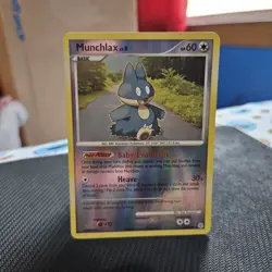 Munchlax Pokemon TCG Diamond And Pearl Reverse Holo Rare Card #33/130 - Image 1