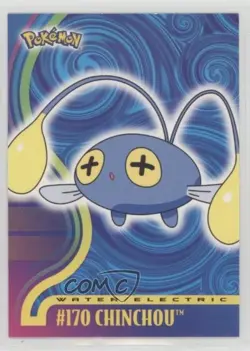 Chinchou Topps Pokemon TV Animation Edition Johto Series 1 #170 2001 - Image 1