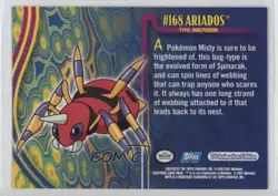 Ariados Topps Pokemon TV Animation Edition Johto League Champions #168 2001 - Image 2