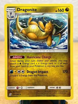 Unified Minds Dragonite 151/236 Rare Pokemon NM/M - Image 1