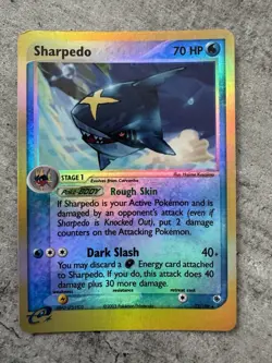 Pokemon Card TCG Sharpedo Reverse Holo EX Ruby & Sapphire 22/109 - MP - Image 1