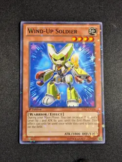 Yugioh - Wind-Up Soldier BP01-EN166 1st Edition Starfoil Rare NM - Image 1