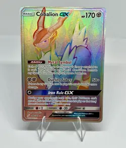 Pokemon TCG Cobalion GX 189/181 SM-Team Up Secret Rare Holo English HP170 - Image 1