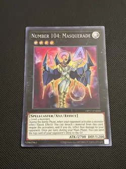 Number 104: Masquerade Super Rare OP27-EN010 Yugioh - Image 1