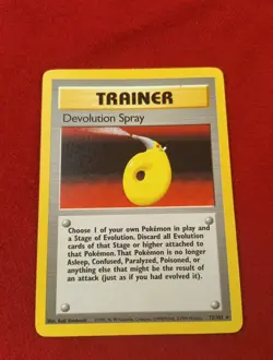 1999 Pokemon Base Set Devolution Spray 72/102 WOTC Vintage Trainer LP - Image 1