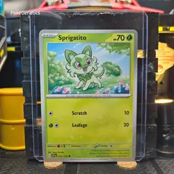 Sprigatito Scarlet & Violet Pokemon TCG 013/198 SV01 Common - Image 1