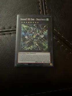 Yugioh! 1x DoomZ XII End - Drastrius DOOD-EN045 Secret Rare 1st Ed NM In Hand - Image 1