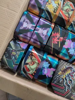 Massive Pokemon TCG Lot Of 25 40 Empty Ex Gx V Tins For Card Storage Or Reuse - Image 4