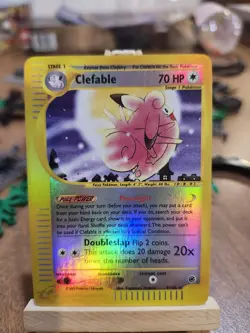 Clefable 007/165 Expedition Base Set Reverse Holo Pokemon TCG Card - Image 1