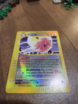 Clefable 007/165 Expedition Base Set Reverse Holo Pokemon TCG Card - Image 3