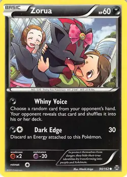 Zorua 90/162 Common BREAKthrough Pokemon Lightly Played - Image 1