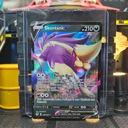 Skuntank V Silver Tempest Ultra Rare Pokemon TCG 108/195 Sword & Shield - Image 1