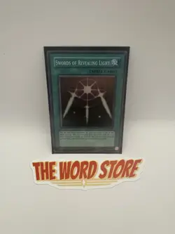 Yugioh! Swords of Revealing Light LOB-EN101 Super Rare Unlimited LP/MP - Image 1