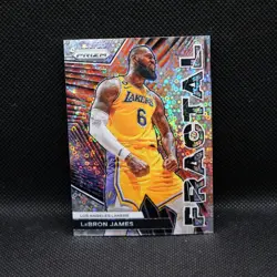 2023-24 Panini Prizm - LeBron James Fractal Silver Fast Break Prizm - Image 1