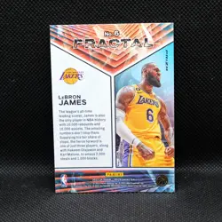 2023-24 Panini Prizm - LeBron James Fractal Silver Fast Break Prizm - Image 2