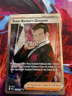 Pokemon TCG Team Rocket's Giovanni Destined Rivals Ultra Rare Card 225/182 - Image 1