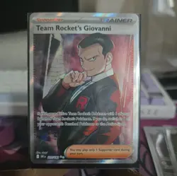 Pokemon TCG Team Rocket's Giovanni Destined Rivals Ultra Rare Card 225/182 - Image 1
