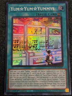 Yugioh Yum Yum Yummys DOOD-EN067 1st Edition Super Rare NM In Hand - Image 1