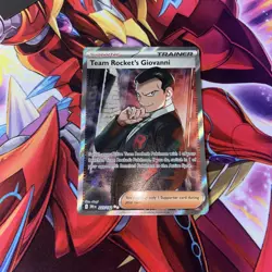 Pokemon TCG Team Rocket's Giovanni Destined Rivals Ultra Rare Card 225/182 - Image 1