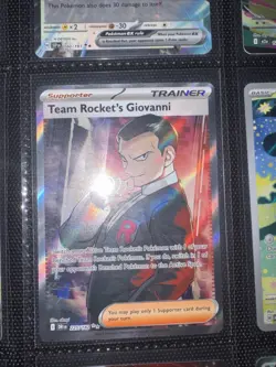 Pokemon TCG Team Rocket's Giovanni Destined Rivals Ultra Rare Card 225/182 - Image 1