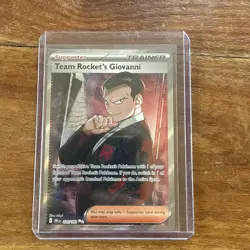 Pokemon TCG Team Rocket's Giovanni Destined Rivals Ultra Rare Card 225/182 - Image 1