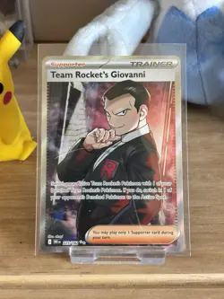 Pokemon TCG Team Rocket's Giovanni Destined Rivals Ultra Rare Card 225/182 - Image 1
