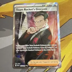 Pokemon TCG Team Rocket's Giovanni Destined Rivals Ultra Rare Card 225/182 - Image 1