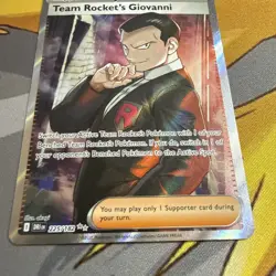 Pokemon TCG Team Rocket's Giovanni Destined Rivals Ultra Rare Card 225/182 - Image 2