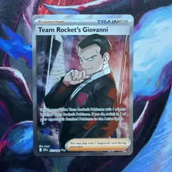 Pokemon TCG Team Rocket's Giovanni Destined Rivals Ultra Rare Card 225/182 - Image 1