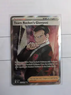 Pokemon TCG Team Rocket's Giovanni Destined Rivals Ultra Rare Card 225/182 - Image 1