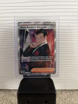 Pokemon TCG Team Rocket's Giovanni Destined Rivals Ultra Rare Card 225/182 - Image 1