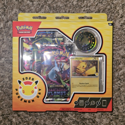Pokemon TCG Pokemon Day 2026 Collection Pikachu Promo, Coin, 3 Booster Packs - Image 1