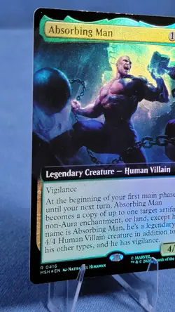 Absorbing Man Extended Art Foil NM MSH 416 MTG Marvel Super Heroes Magic - Image 5