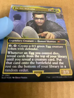 MTG 1x FOIL Dr Ian Malcolm Atla Palani, Nest Tender 1397 Secret Lair Magic x1 NM - Image 3