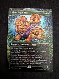 MTG Secret Lair Encyclopedia of Magic the Gathering Questing Beast MYTHIC - Image 1