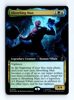 Absorbing Man (Extended Art) (Foil) 0416 (R) MTG Marvel Super Heroes (MSH) - Image 1