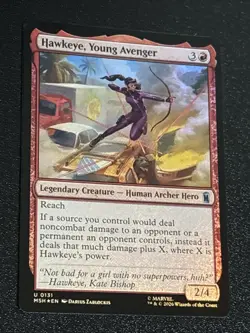 MTG Marvel Super Heroes Hawkeye, Young Avenger Foil 0131 - Image 2