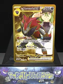Pokemon Card N's Zoroark ex 189/159 Hyper Rare Journey Together Near Mint - Image 1