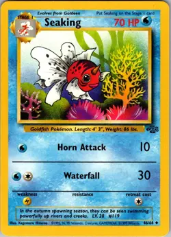 Seaking 46/64 Uncommon Jungle Pokemon Unlimited Moderately Played - Image 1