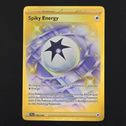 Pokemon TCG Card Spiky Energy 190/159 Journey Together Gold Hyper Rare - NM - Image 1