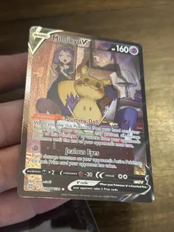 Mimikyu V TG16/TG30 Swsh09: Brilliant Stars Trainer Gallery Holo Pokemon Card - Image 3