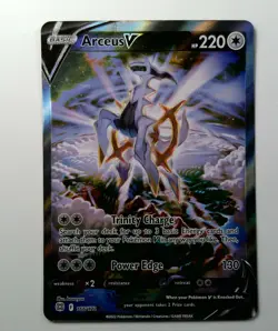 Pokemon Arceus V Full Art Ultra Rare Holo 166/172 Brilliant Stars Card - Image 1