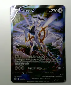 Pokemon Arceus V Full Art Ultra Rare Holo 166/172 Brilliant Stars Card - Image 2