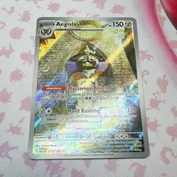 Aegislash 210/182 SV04 Paradox Rift Illustration Rare Holo Stage 2 HP 150 EN - Image 1