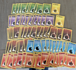 Vintage Pokemon Energy Card Lot 115x WOTC 1999 Base Set - Image 1