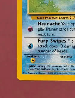 Pokemon 2000 Black Star Promo #20 Psyduck, Wizards of the Coast Vintage Eng NM - Image 5