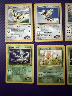 Nintendo Pokemon TCG Gym Challenge Koga 14 Card Lot - Image 1