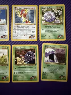 Nintendo Pokemon TCG Gym Challenge Koga 14 Card Lot - Image 2