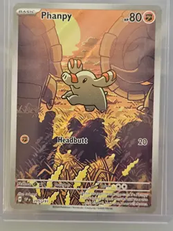 Pokemon Phanpy 205/191 Surging Sparks Illustration Rare Full Art Holo NM - Image 1
