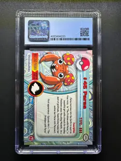 topps Pokemon TV Animation Edition Series 1 Rainbow Foil #46 Paras CGC 10 - Image 2